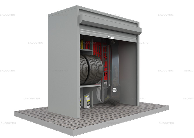 Шкаф металлический для хранения шин