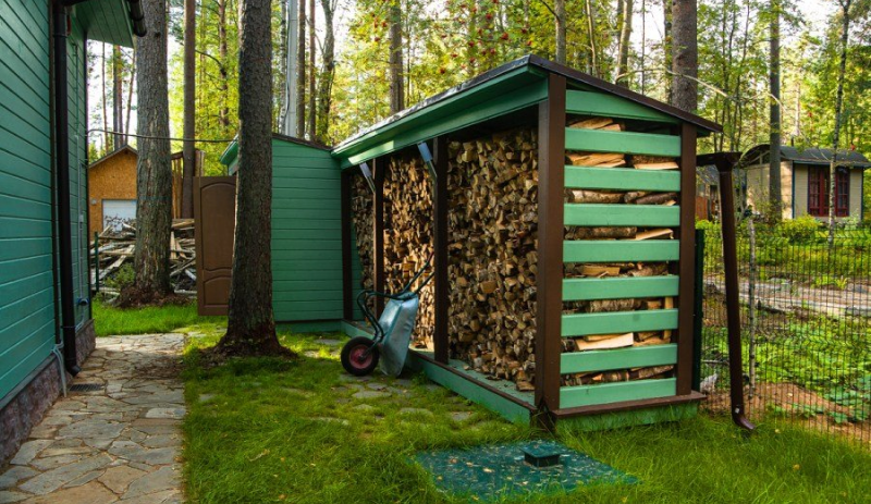 Дровник своими руками