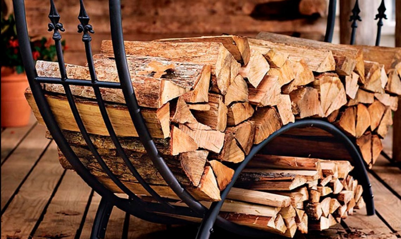 Дровница кованая