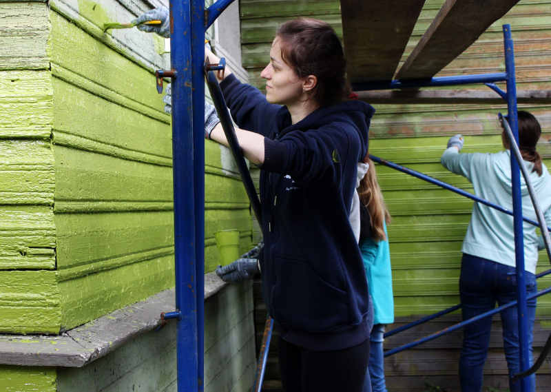 Покраска дома