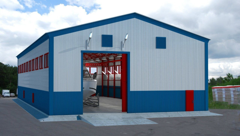 Прямостенный ангар