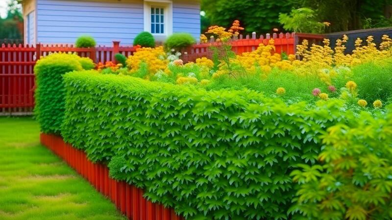 Живая изгородь на даче своими руками: какие растения