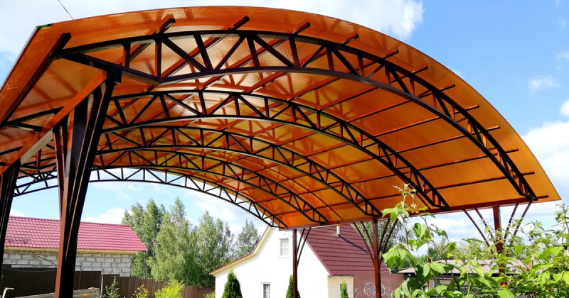 Арочный навес для автомобиля