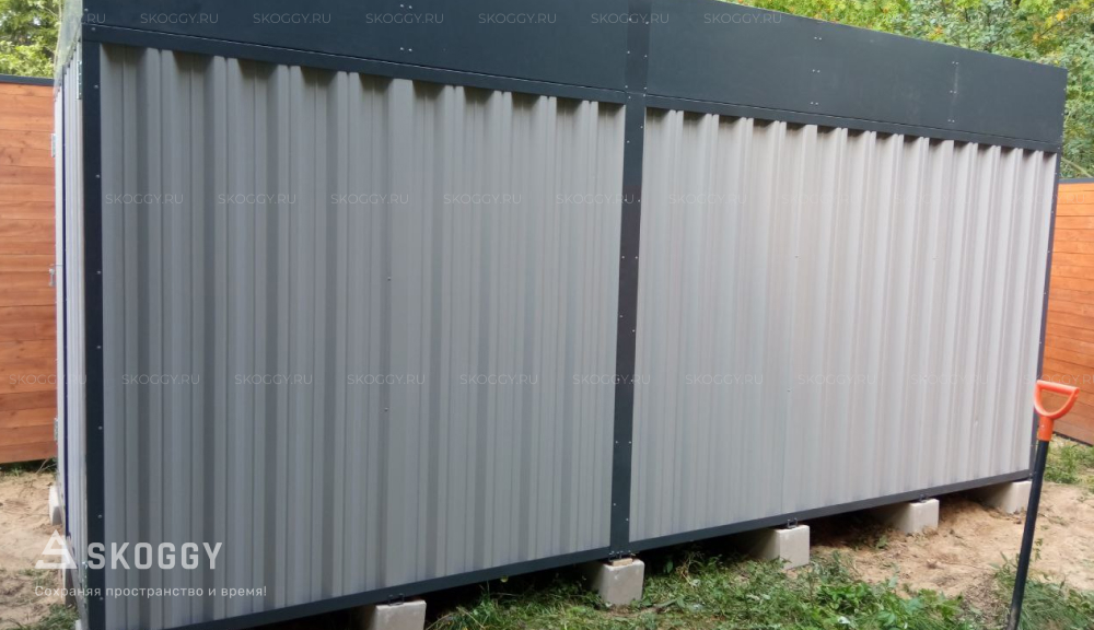 Склад SKOGGY на бетонных блоках