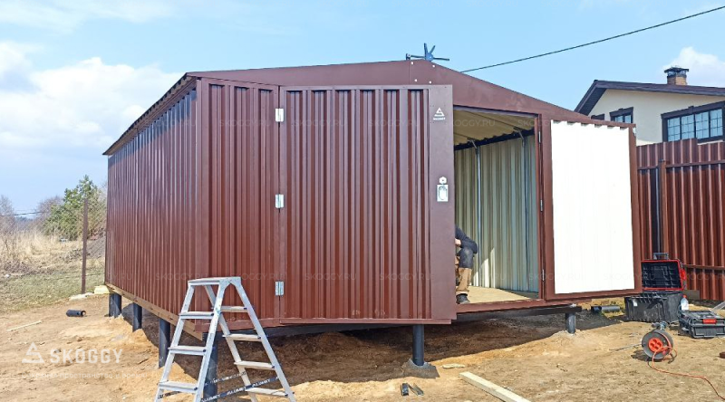 Подготовка к сборке ангара