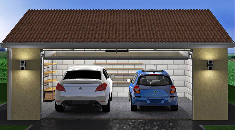 Стандартные размеры гаража для двух машин