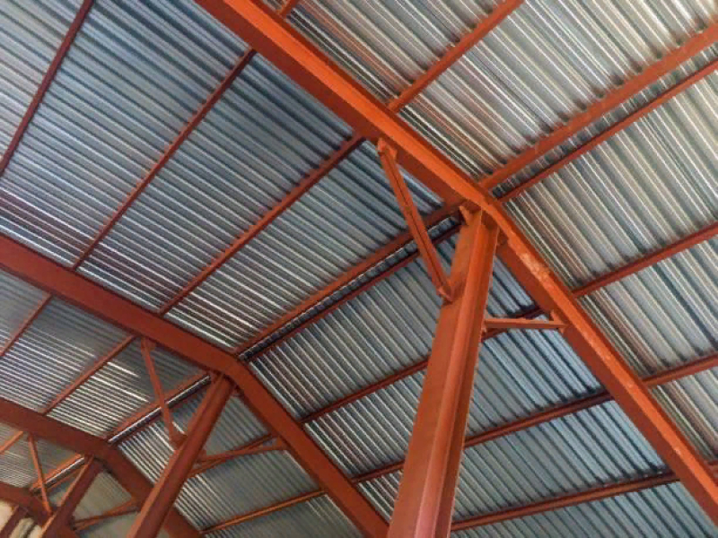 Навес из профнастила