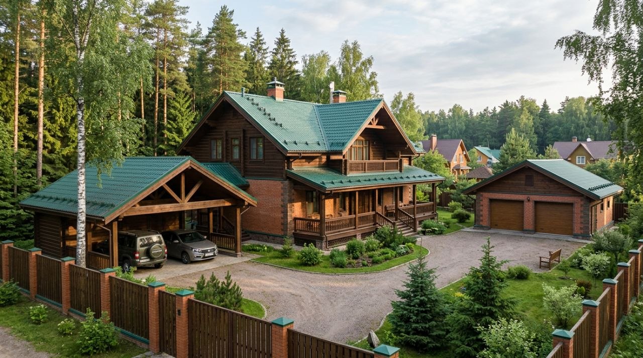 Грамотно спланированная въездная группа и парковка &mdash; залог того, что ваш отдых не начнется с утомительного маневрирования