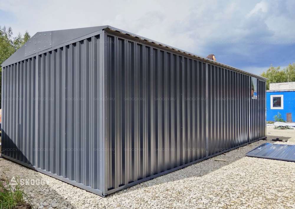 Купить Гараж SKOGGY 4 Х 6 м с двускатной крышей и