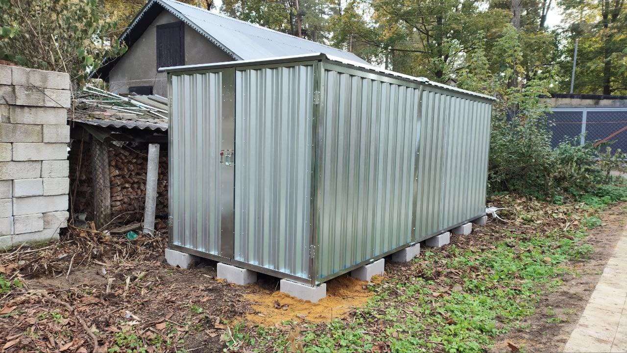 Хозблок для садового инвентаря в цинковом цвете в пгт. Быково, Раменский г.о, МО