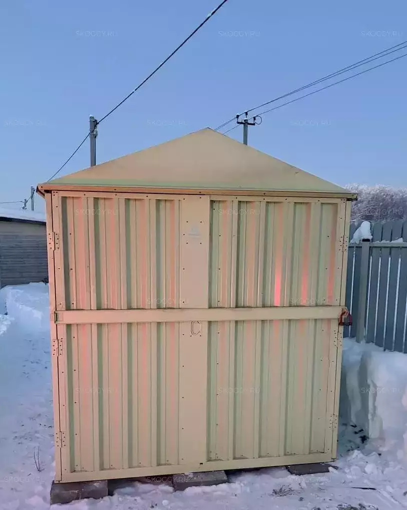 Гараж для квадроцикла в цвете "слоновая кость" в СТ Молдавский хуторок, Заокский р-н, Тульская обл.