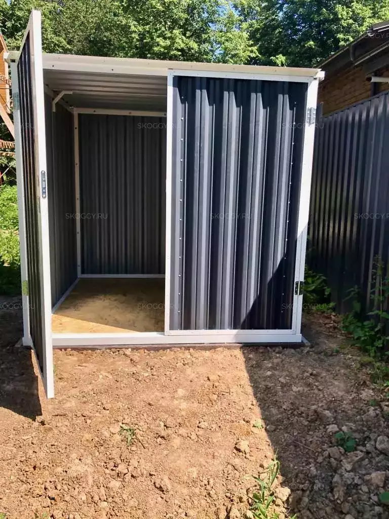 Хозблок металлический SKOGGY разборный для инвентаря в д. Дубки 