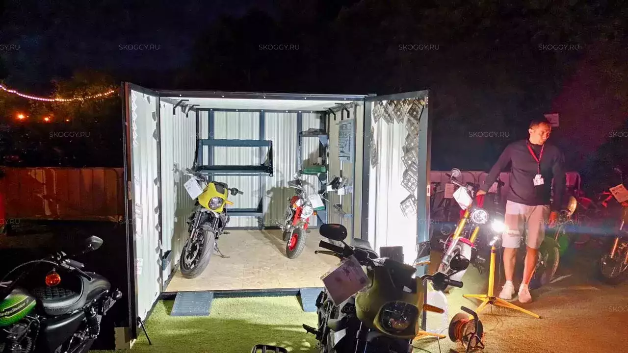 Гараж для мотофестиваля «BIKERS BROTHERS FESTIVAL 2022» в г. Домодедово, ОК БОР