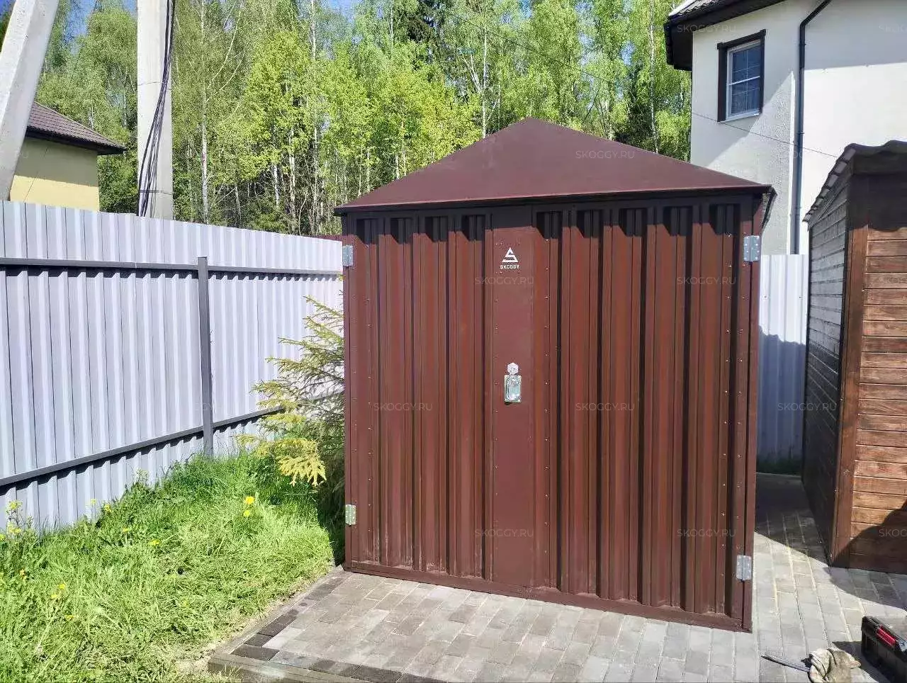 Хозяйственный контейнер для садовой техники и инструментов д.Рязанцево