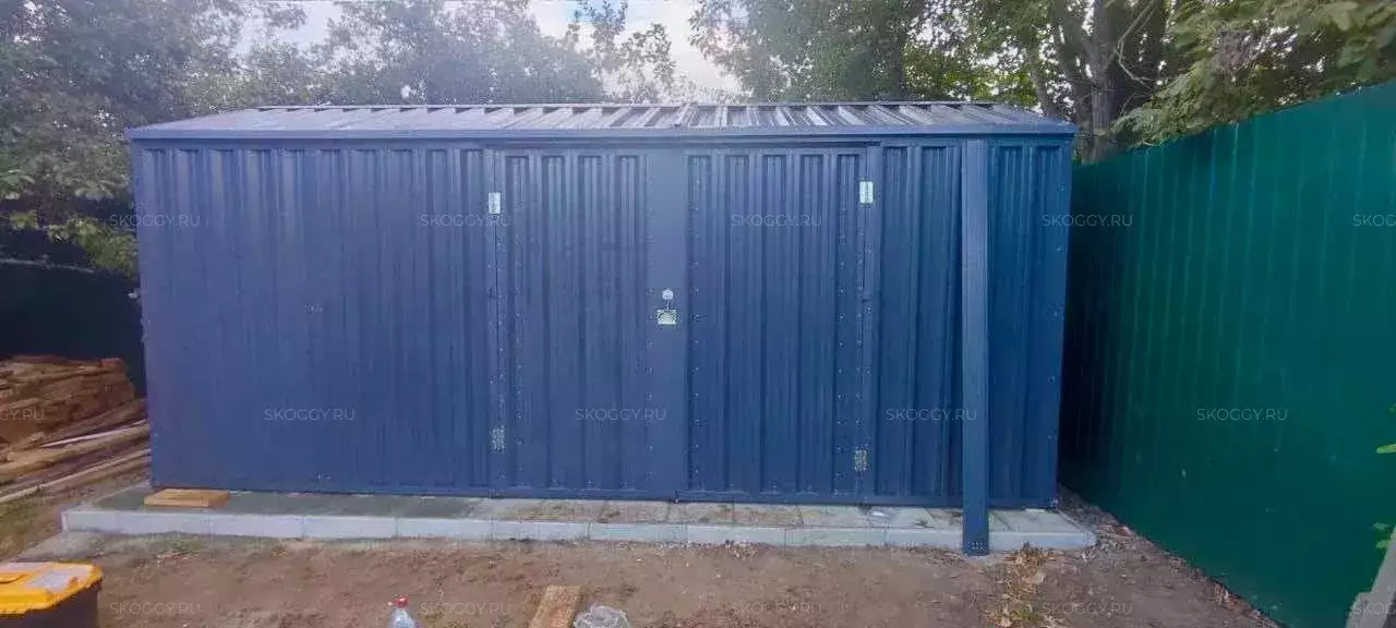 Вместительный контейнер для хранения с вандал-баром в СНТ Фианит, г. Пущино