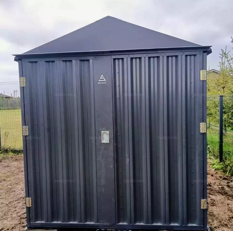 Хозблок для строительных инструментов в графитовом цвете в дер. Лопотово, Солнечногорский р-н, МО