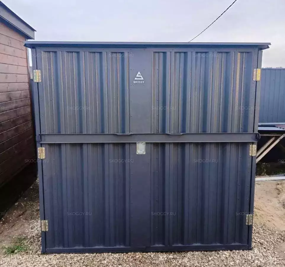 Хозблок для квадротехники в графитовом цвете в дер. Прудно, Ступинский р-н, МО