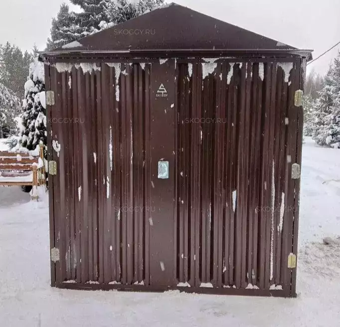 Контейнер для хранения в шоколадно-коричневом цвете в дер. Смалево, Гаврилов-Ямский р-н, Ярославская область