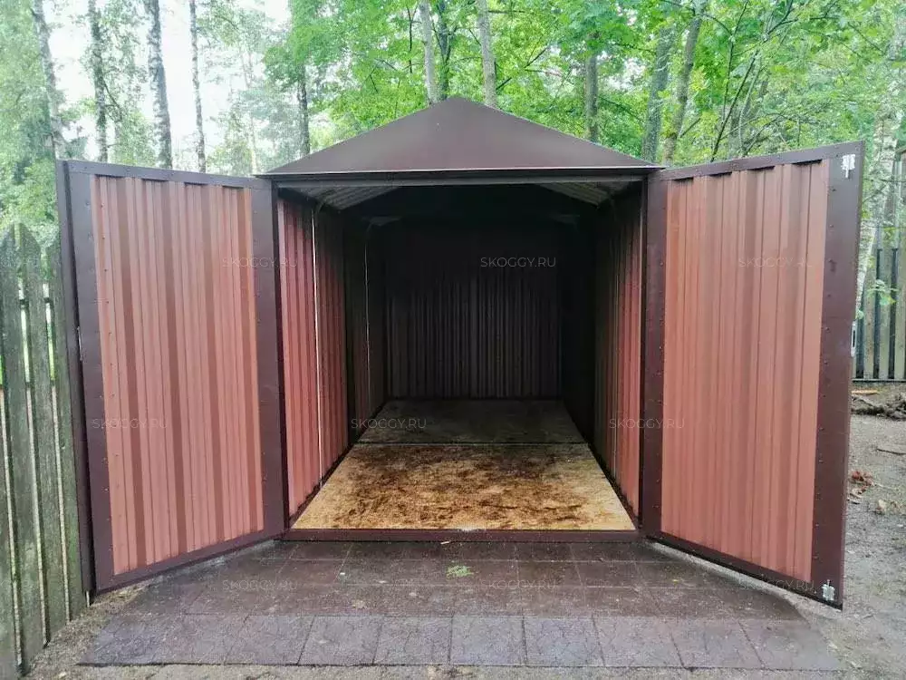 Хозблок для садовой техники и инвентаря в стильной расцветке "под дерево" в дер. Новосумино, Наро-Фоминский р-н, МО