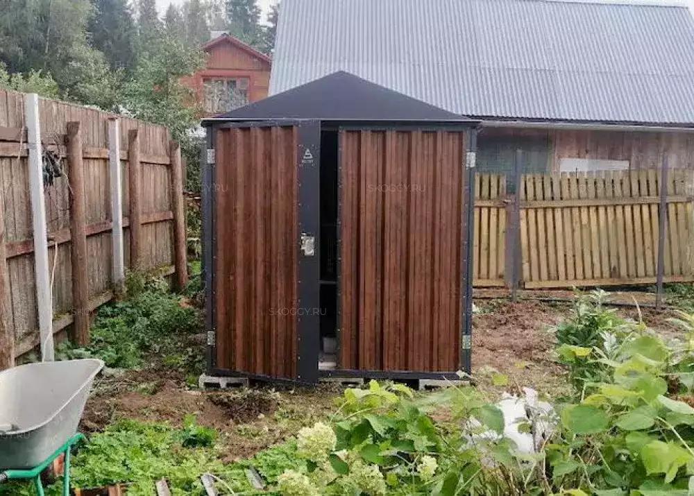 Хозблок для хранения в двойной расцветке в дер. Ананово, г.о. Истра, МО