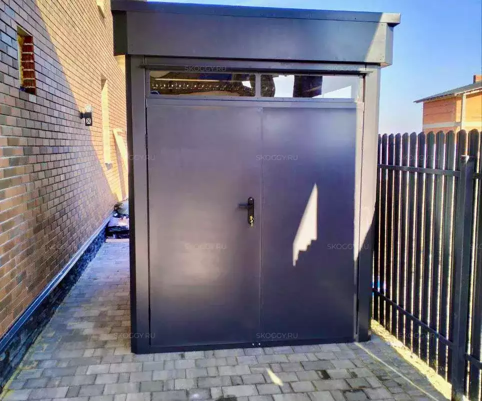 Хозблок "премиум" для садовой техники в графитовом цвете в г. Звенигород, МО