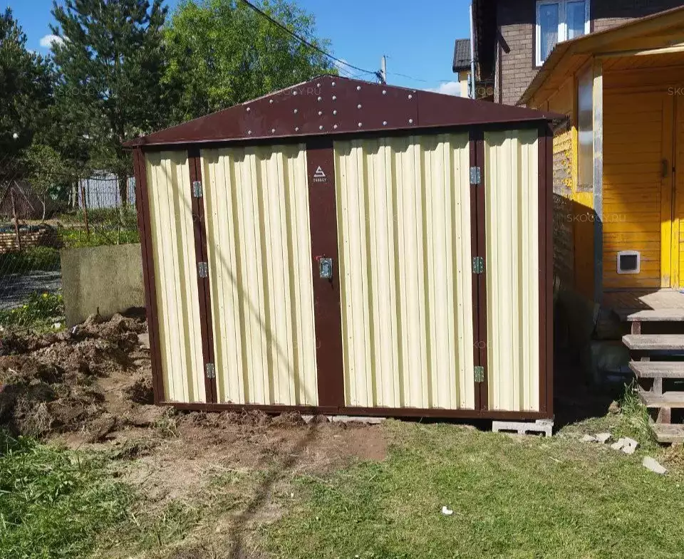 Хозблок для садового инвентаря в двойной расцветке в квартал Вашутино, г. Химки, МО