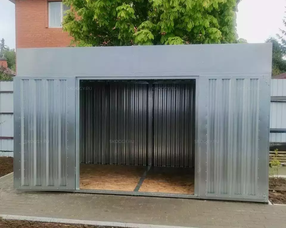 Хозблок для хранения в блестящем цинковом цвете в пос. Оболенск, г. Серпухов, МО
