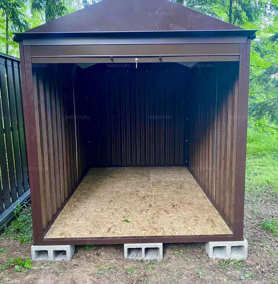 Хозблок для снегоуборочной техники с принтом "под дерево" в дер. Ходаево, Чеховский р-н, МО