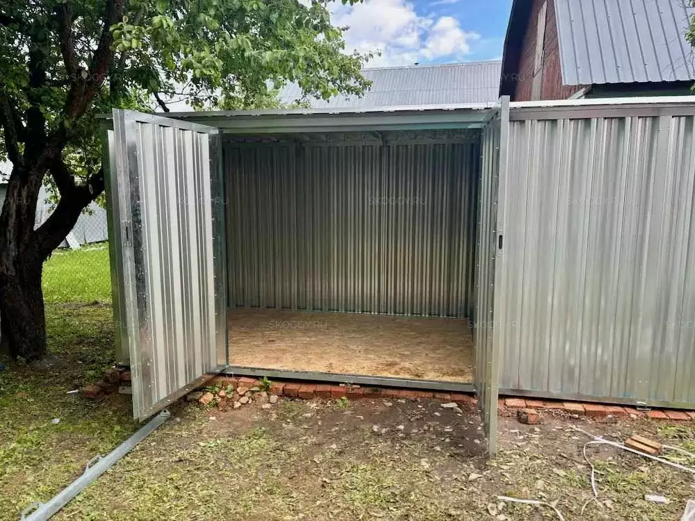 Хозблок для хозяйственных принадлежностей в цинковом цвете в КП Вдохновение, Дмитровский р-н, МО