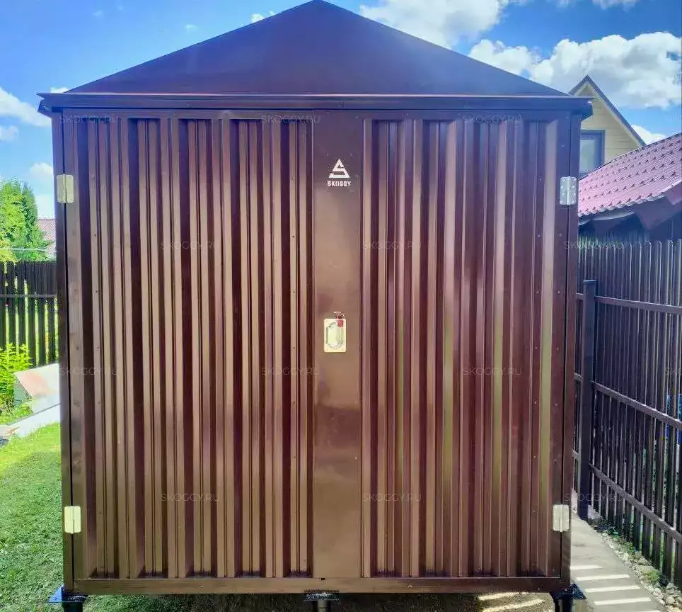 Хозблок для садового инвентаря в шоколадном цвете в СНТ Сюрприз, Одинцовский р-н, МО