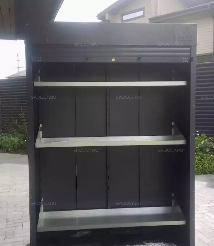 Шкаф для хранения вещей в графитовом цвете в ДП Жемчужина,  г.о. Истра, МО