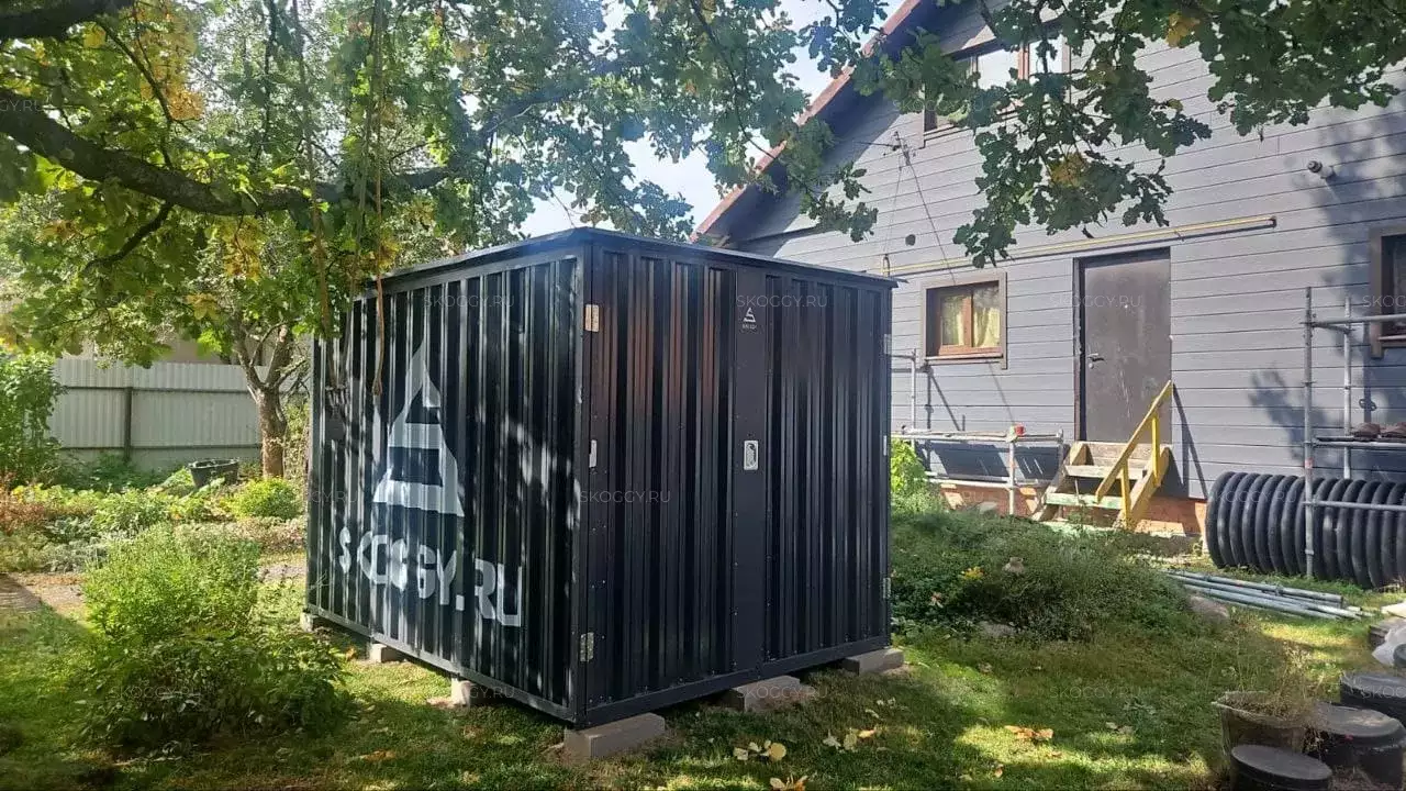 Хозблок для вещей в графитовом цвете с логотипом SKOGGY в дер. Яковлевская, Орехово-Зуевский г.о, МО