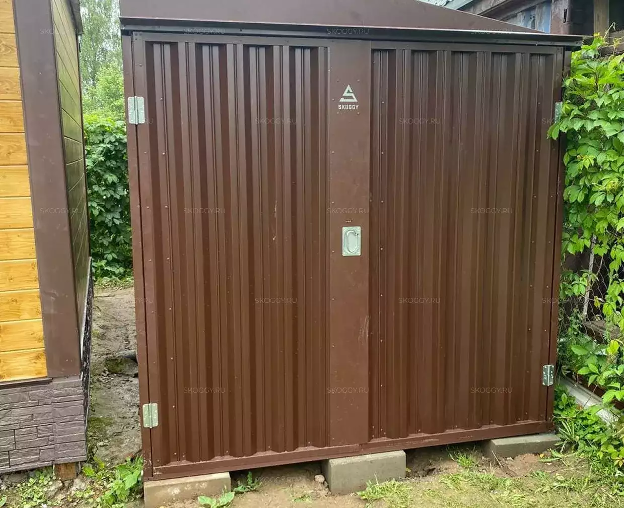 Хозблок для хранения вещей в шоколадном цвете в с. Ильинское, Раменский г.о, МО