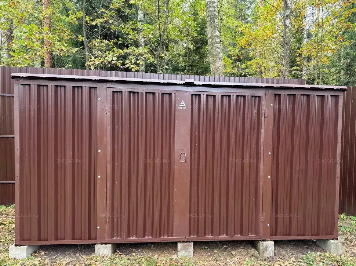 Хозблок для садового инвентаря в шоколадном цвете в дер. Устиновка, Раменский г.о, МО