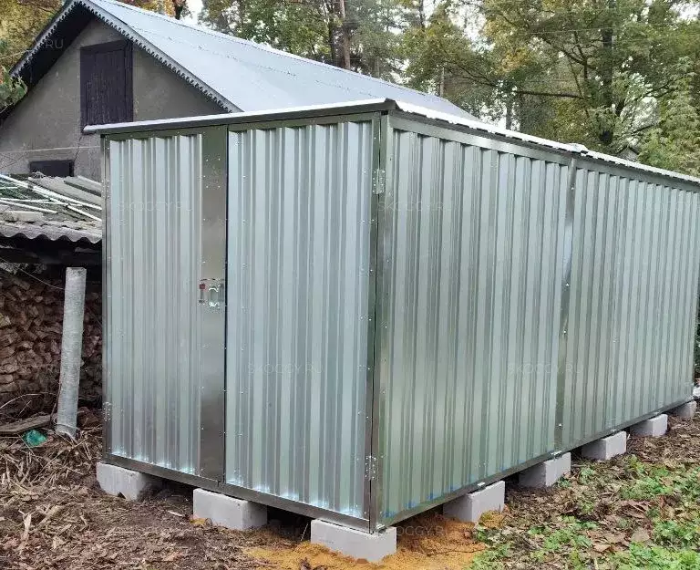 Хозблок для садового инвентаря в цинковом цвете в пгт. Быково, Раменский г.о, МО