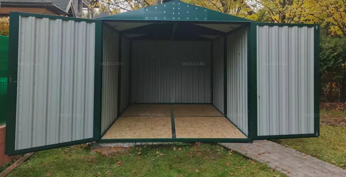 Хозблок для строительных инструментов в зеленом цвете в с. Акулово, Одинцовский г.о, МО