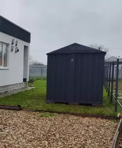Два хозблока для хозяйственных принадлежностей в графитовом цвете в дер. Подпорино, мун.окр. Истра, МО