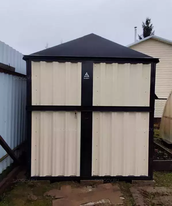 Хозблок для мототехники в комбинированной расцветке в дер. Хлыново, Раменский р-н, МО