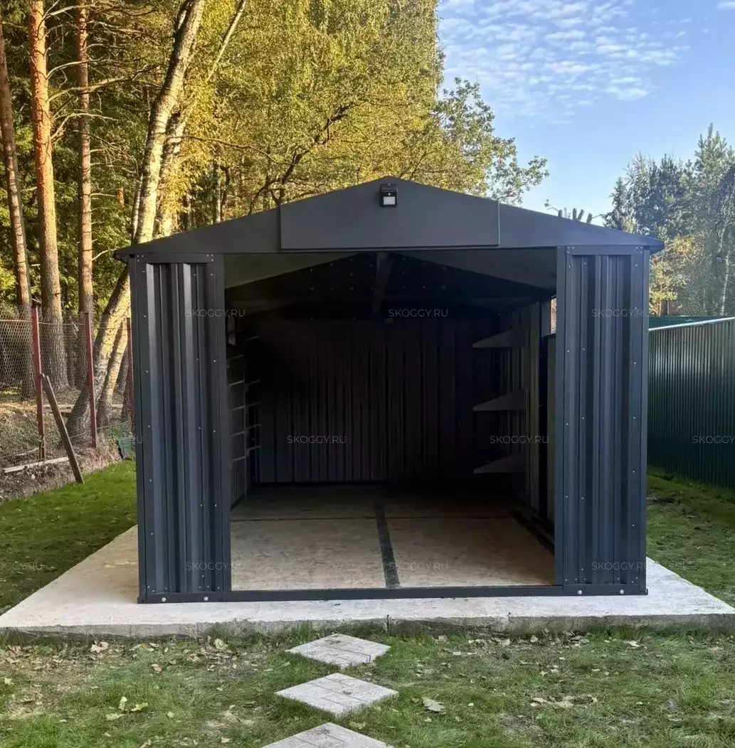 Проект «под ключ»: сборно-разборный контейнер 6×3 м для техники и инвентаря в СНТ Осташково