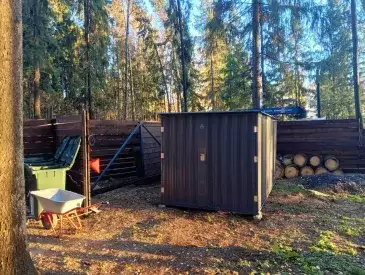 Хозблок для хранения вещей в графитовом цвете в с. Тишково, г.о. Пушкинский, МО