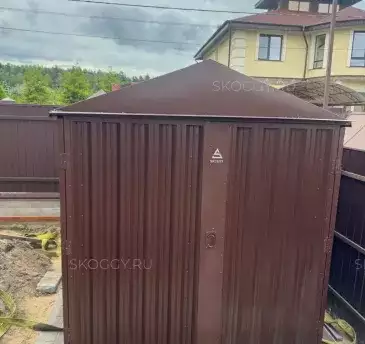 Хозблок для хозяйственных принадлежностей в шоколадном цвете в с. Юсупово, Раменский р-н, МО