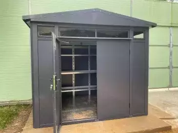 Премиум хозблок для хозяйственных принадлежностей в графитовом цвете в дер. Гаврилково, г.о. Красногорск, МО
