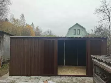 Хозблок для садовой техники и инвентаря в комбинированной расцветке в СТ Геолог, Пушкинский г.о, МО