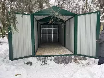 Хозблок для хозяйственных вещей в зеленом цвете в дер. Сбоево, Дмитровский г.о, МО