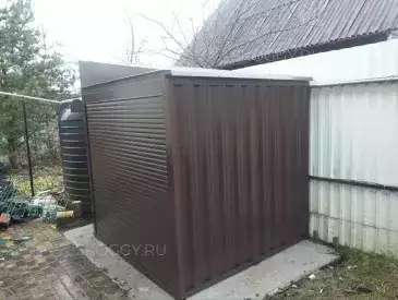 Хозблок для генератора в шоколадном цвете в дер. Михайловка, г.о. Истра, МО