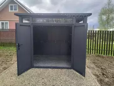 Премиум хозблок для хозяйственных вещей в графитовом цвете в дер. Кореньки, г.о. Клин, МО