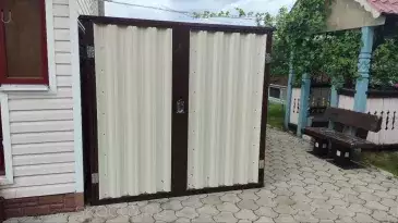 Гараж для квадроцикла в комбинированной расцветке в дер. Антропово, г.о. Чехов, МО