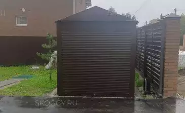 Хозблок для садового инвентаря в шоколадном цвете в пос. Петровский, Тульская обл.