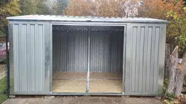 Хозблок для хозяйственных вещей в цинковом цвете в дер. Сырьево, Наро-Фоминский г.о, МО