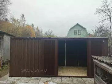 Хозблок для садовой техники и инвентаря в комбинированной расцветке в СТ Геолог, Пушкинский г.о, МО